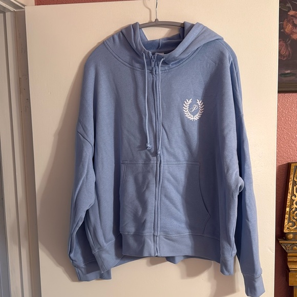 PINK Ivy Fleece Campus Full Zip Hoodie - Picture 2 of 3